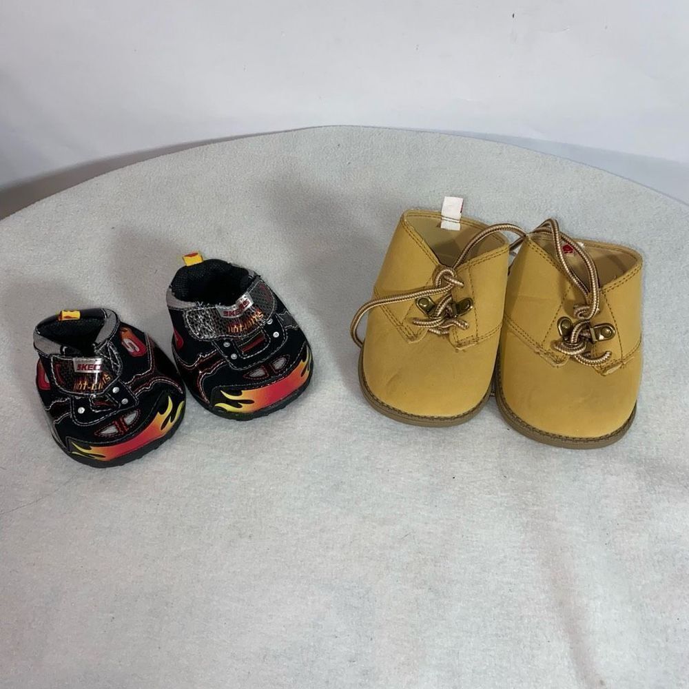 Build a Bear lot of shoes boots two pairs included Skechers BAB